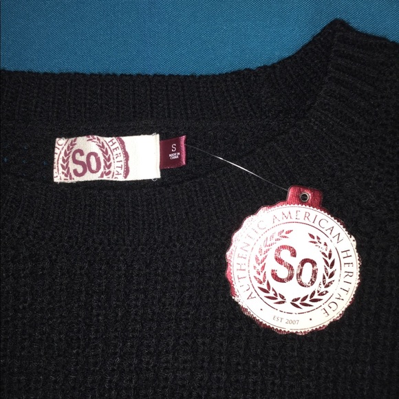 SO Women’s textured pullover sweater Small NWT - Picture 3 of 8